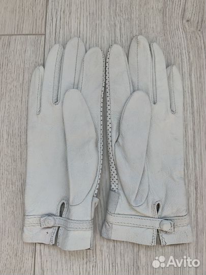 Перчатки из натуралиной кожи, замши