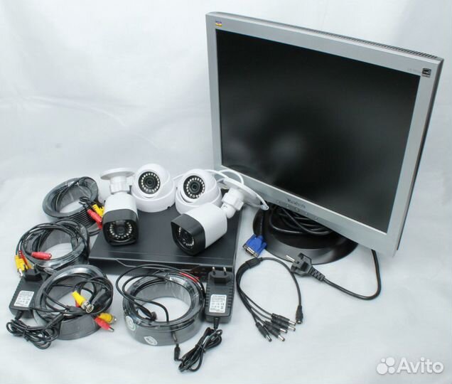 Видеонаблюдение с монитором