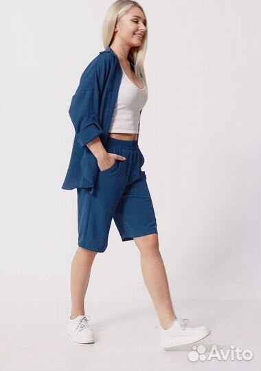 Летний женский костюм с шортами