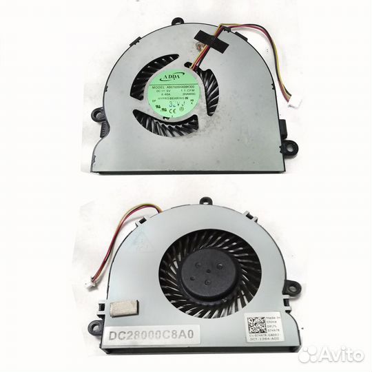 Кулер ноутбука Dell P28F (AB07005HX08K300)