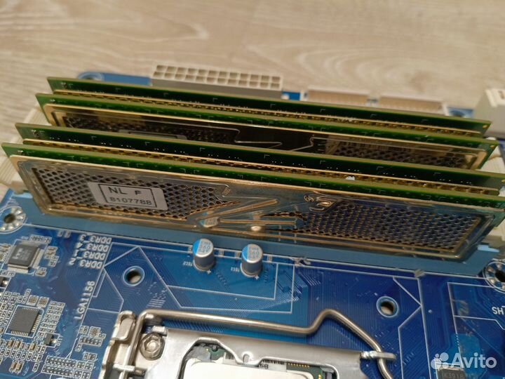 Материнская плата lga 1156 ga-p55m-ud2 i5 750