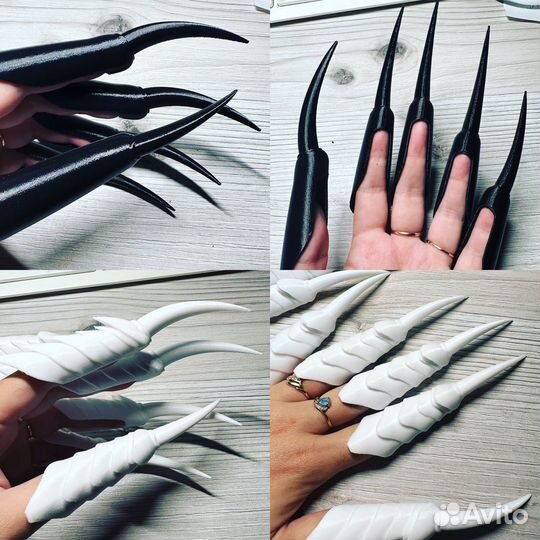 Когти полые узкие