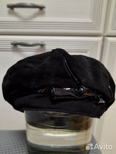 Берет из нат. замши женский