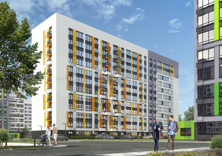 2-к. квартира, 60,6 м², 9/12 эт.