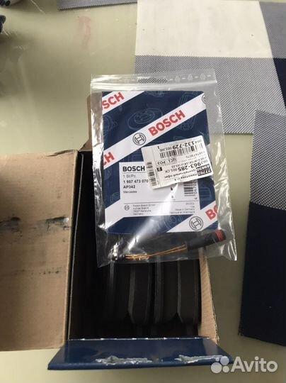 Тормозные передние колодки bosh mercedes glk