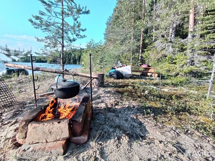 Кемпинг, рыбалка, Карелия