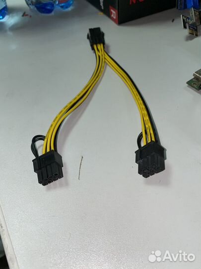 Разветвитель 6 pin PCI-e на 2 x 6+2 pin