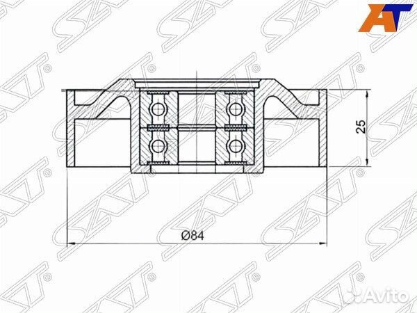 Ролик приводного ремня infiniti M45