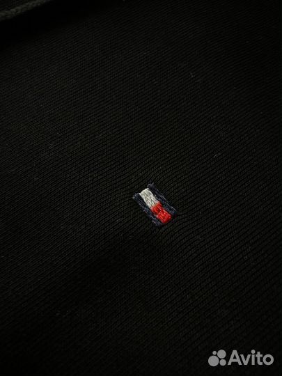 Зип худи Tommy Hilfiger черная люкс