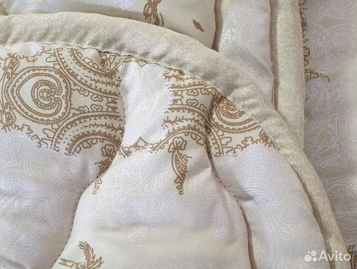 Одеяло шерсть в тике стандартное (2,0сп) Иваново