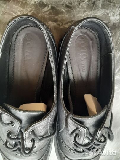 Полуботинки туфли оксфорды женские кожа 38