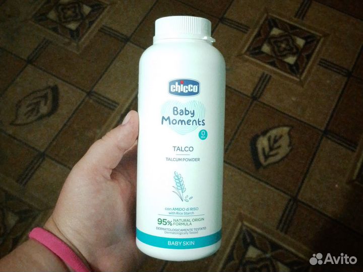 Детская присыпка тальк Chicco Baby Moments