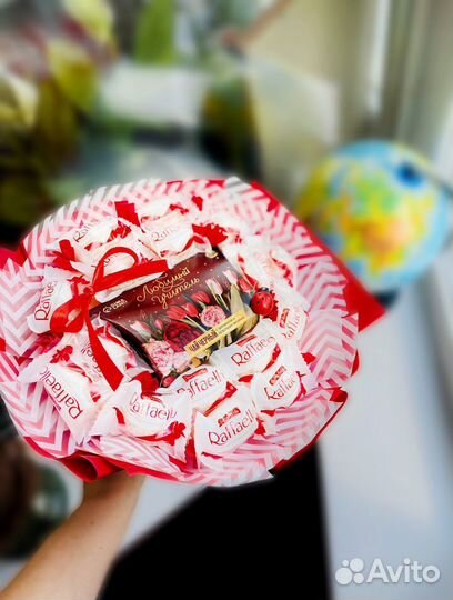 Букет из Рафаэлло/букет из конфет/сладкий букет