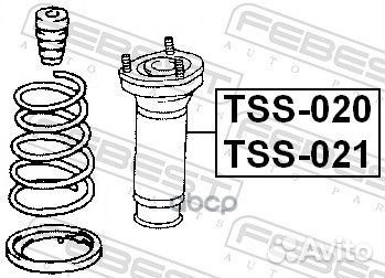 Опора заднего амортизатора левая TSS021 Febest