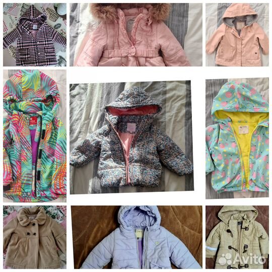 Куртки на девочку 92