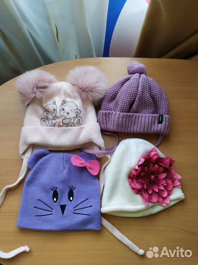 Шапки деми, осень, зима, лето, 42-48-52