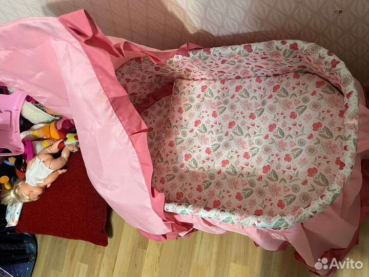 Кроватка Колыбель для куклы Demi Star розовая