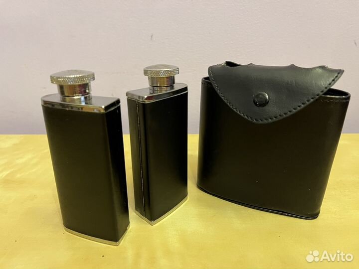 Фляжка из нержавейки, с двумя отсеками по 3 oz, 90