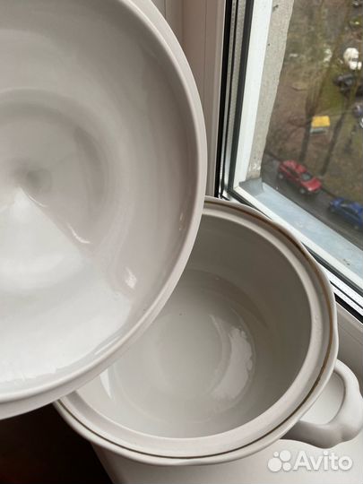 Супница Ирисы фарфор СССР