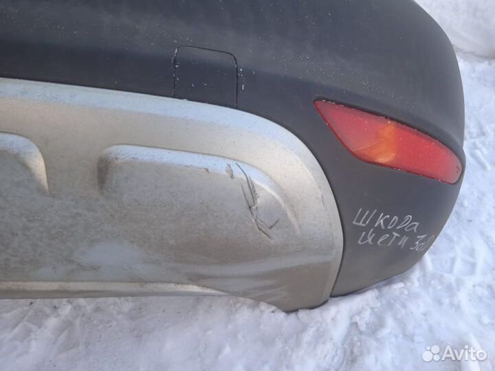 Бампер задний skoda yeti