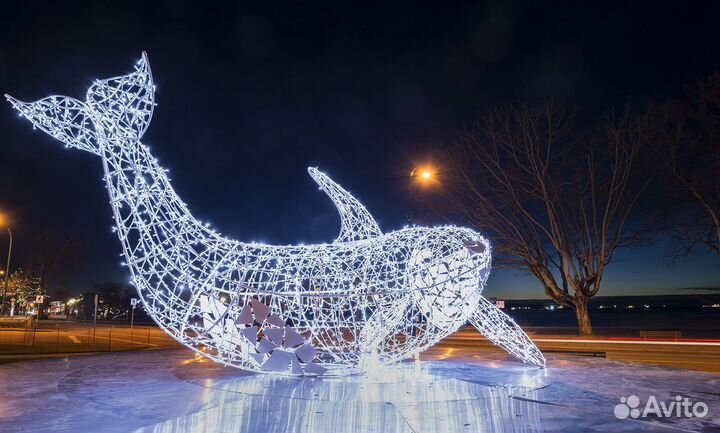 Уличные световые фигуры для оформления города