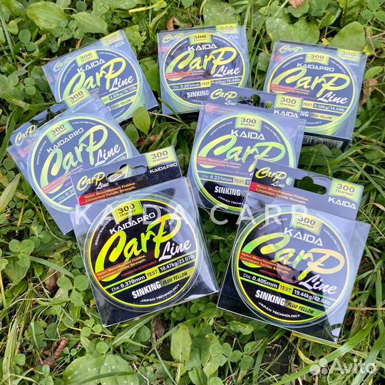 Леска Kaida Carp Line neon yellow