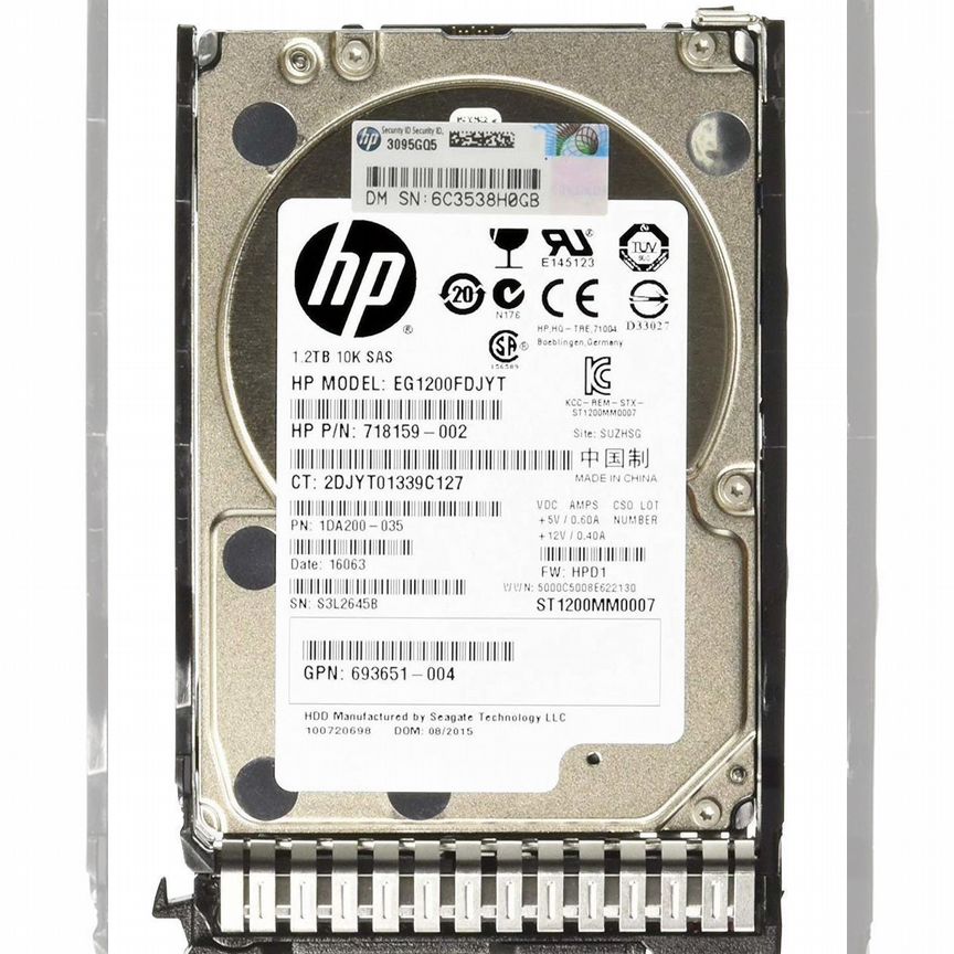 [718292-001] Жесткий Диск Hp 1.2tb Sas 2,5" 718292-001