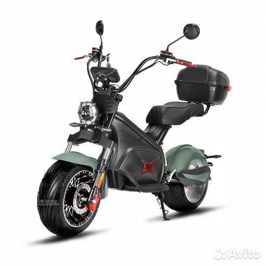 Электроскутер White Siberia Black Sea (Green)