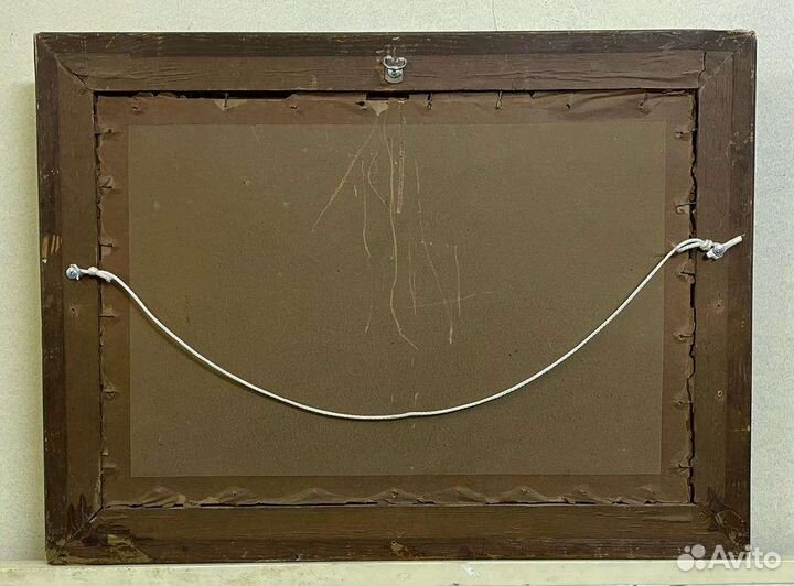 Картина, старинная, акварель