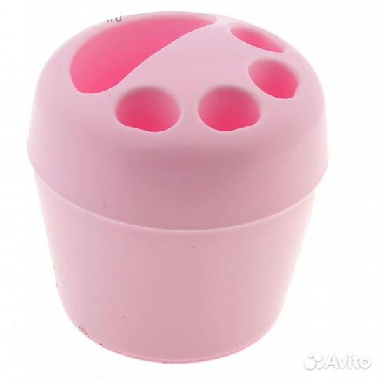 Подставка новая для зубных щёток, цвет розовый