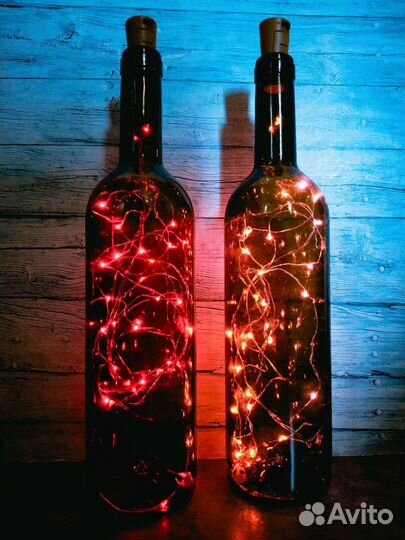 Гирлянда в бутылке