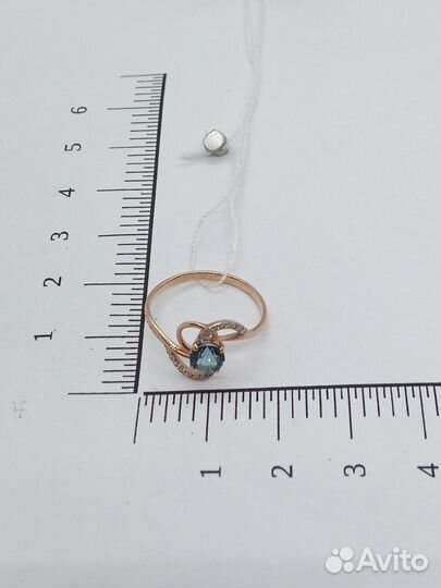 Золотое кольцо с камнем 16,5р