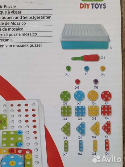 Конструктор болтовая мозаика