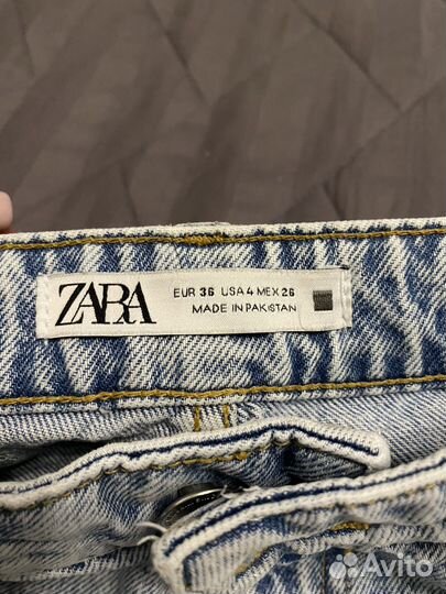 Джинсы zara mom 36