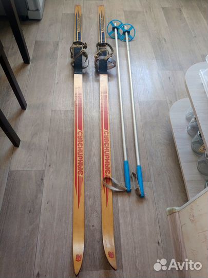 Лыжные комплекты, лыжи, крепление, ботинки, палки