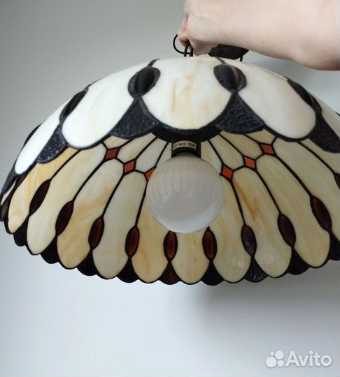 Люстра витражная