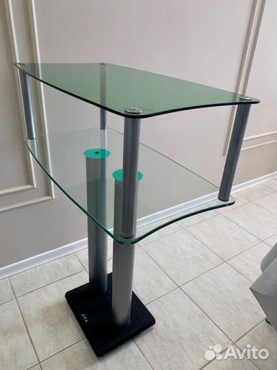 Стеклянная тумба стойка для аппаратуры X.B.L