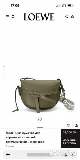 Сумка Loewe Gate Dual