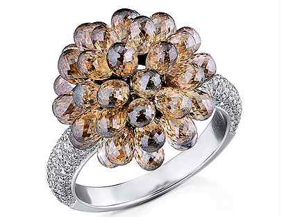 Кольцо Chopard Copacabana Brown Briolette Diamonds 826904-1216