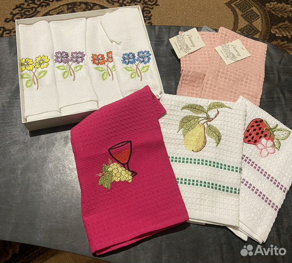 Кухонные полотенца вафельные