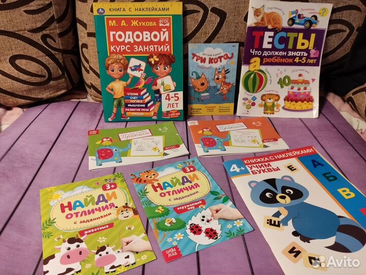 Развивающие книги прописи пакетом 4-5 лет