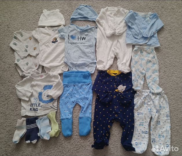 Пакет вещей для новорожденного