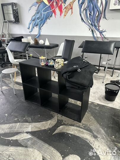 Стеллаж черный