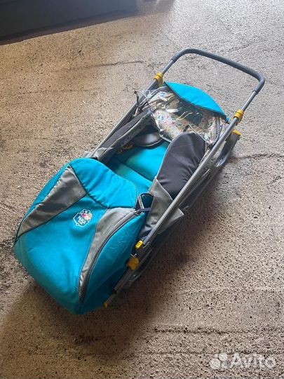 Санки ника с колесиками