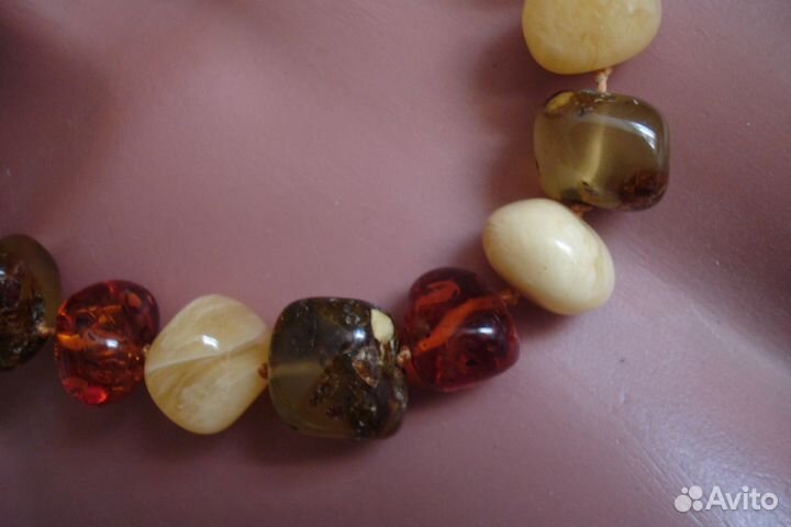 Комплект из янтаря