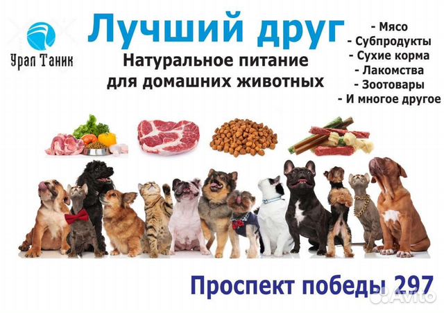 Натуральное питание для домашних животных