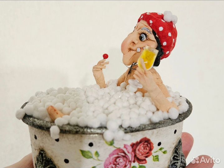 Ватные елочные игрушки