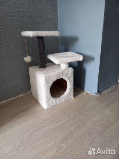 Домик для кошки с когтеточкой новый