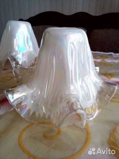 Плафон стекло перламутр