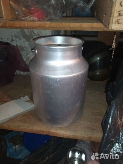 Бидон алюминиевый 40 л, кастрюля алюминий 35л и др